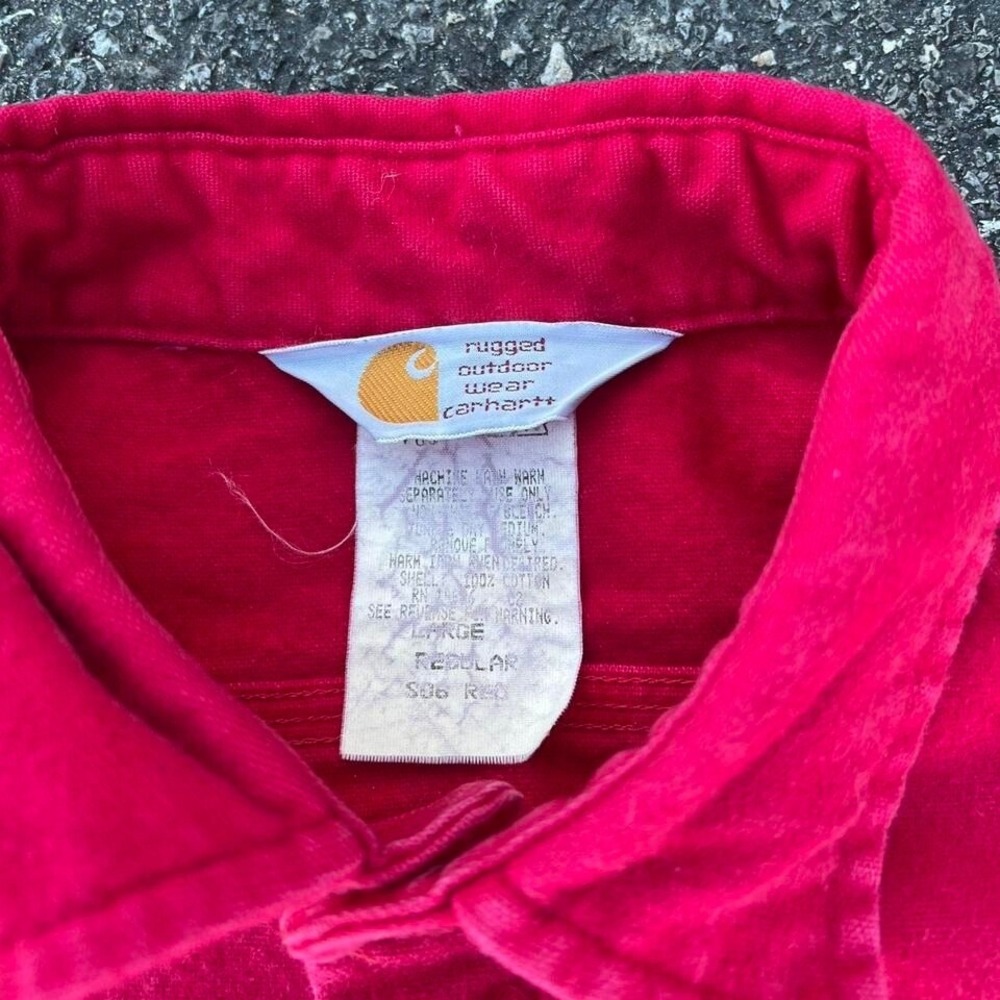 1990s Carhartt Western Style Button up size L - Picture 4 of 4